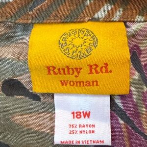 Ruby Rd. Women's Top with Earthy Tones